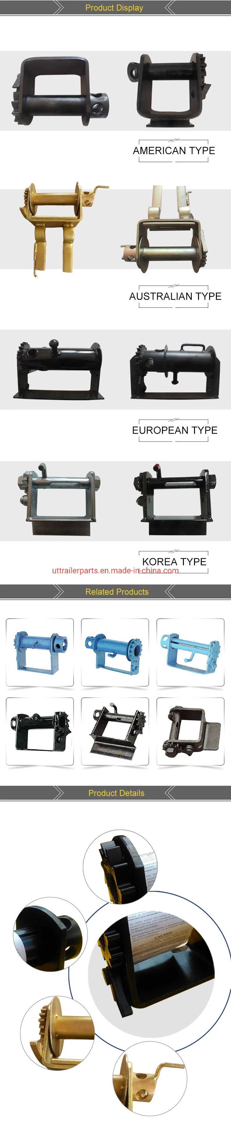 Rope Tensioning Device Flatbed Trailer Winch