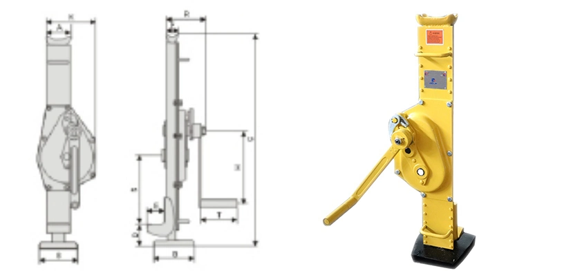 China Manufacture Lifting Equipment Hand Mechanical Ratchet Steel Jack