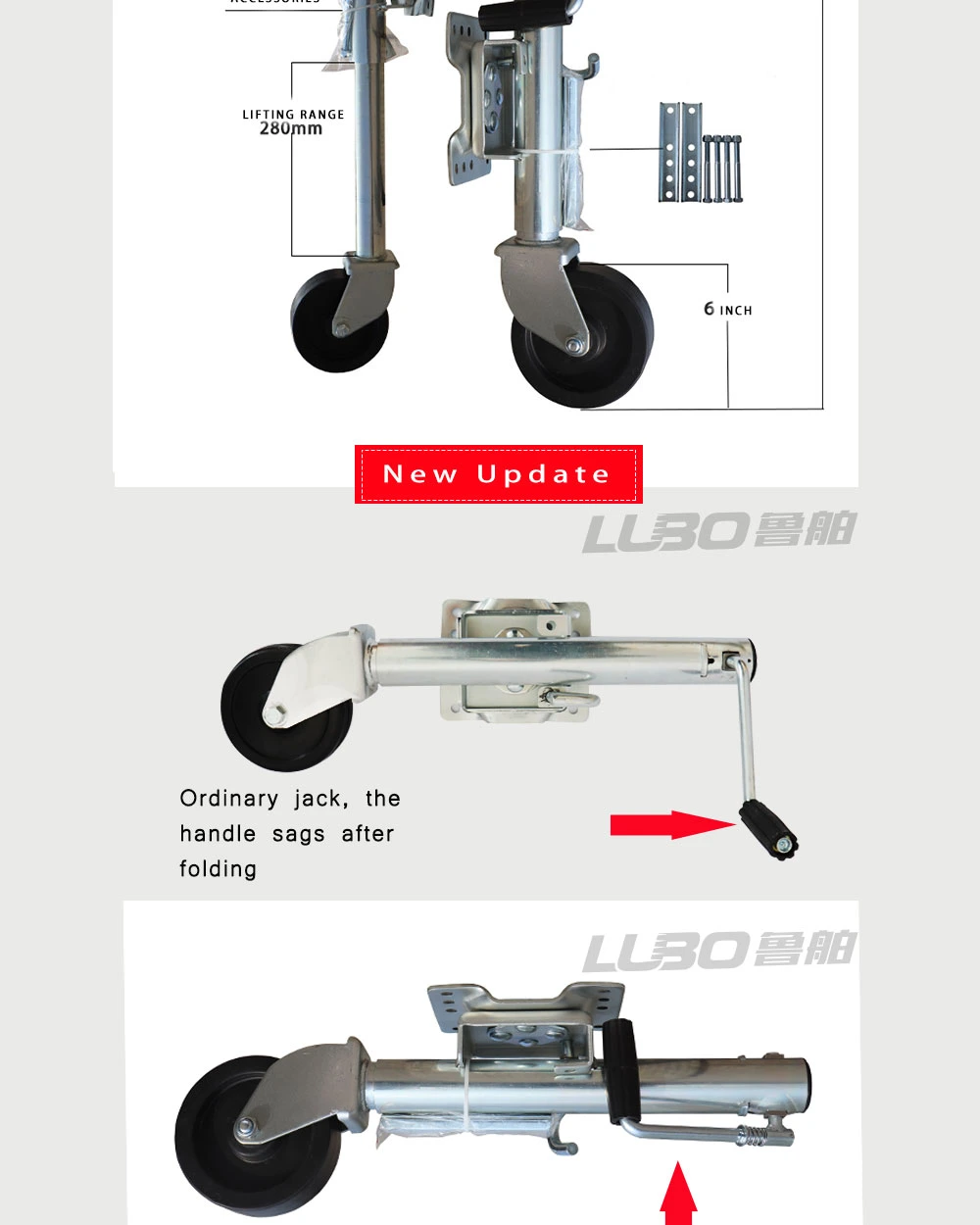 Jockey Wheel Jack Trailer Parts Trailer Tongue Jack Wheel Jockey Wheel