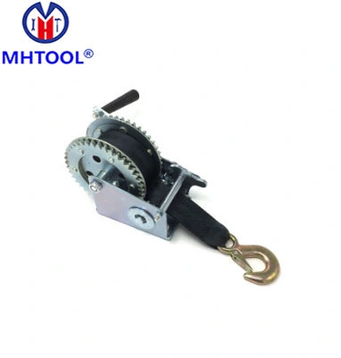 3m Strap Hand Winch for Utility Trailer with Strap 220kg