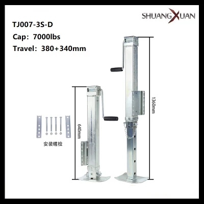 7000 lbs para serviço pesado, lateral giratória, canopy, estabilizador, pernas, reboque, zinco, macaco